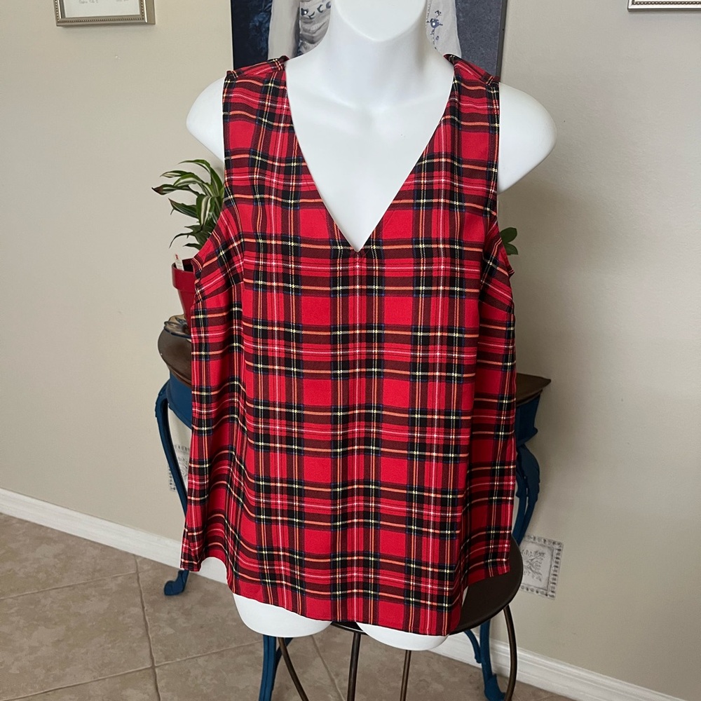 J. Crew Plaid Tank Top - S